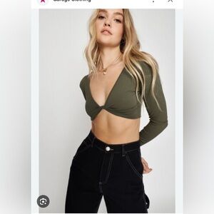 Garage seamless twist long sleeve